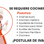 Trabajadores para area de cocina