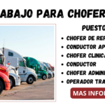 trabajo para conductores