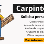 Carpintería busca personal